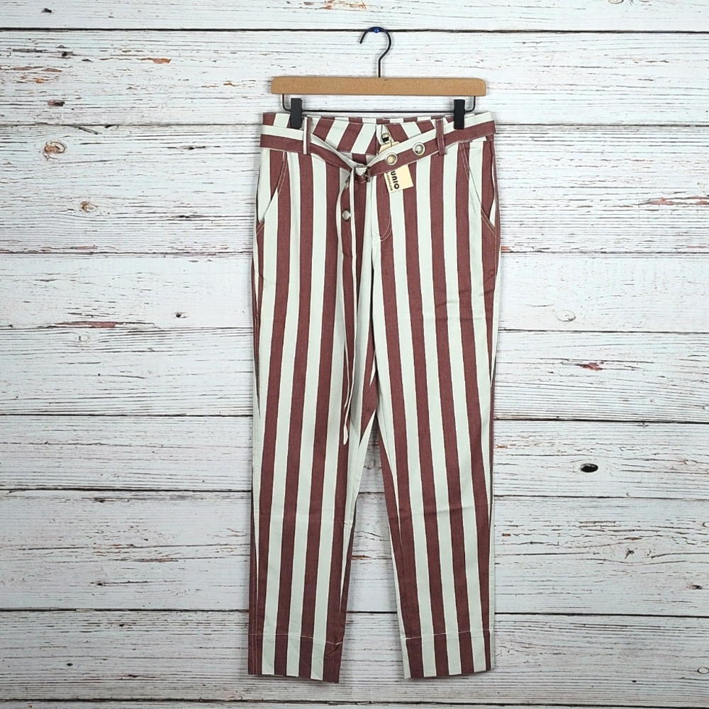 UNIQ Belted Striped Pants